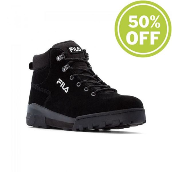 Fila Rockland Mid Men's Boots - Black,NZ 518-71698